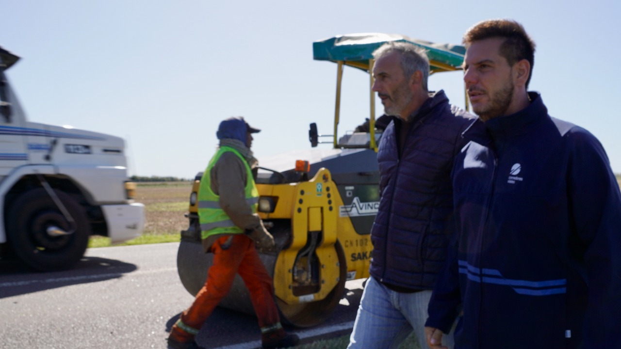 Recorrida de Atanasof en la zona de obras.