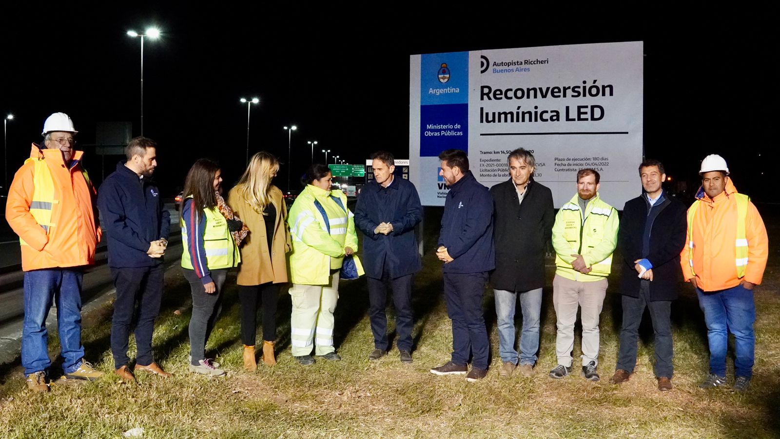 imagen Corredores Viales avanza con el recambio lumínico en la Autopista Riccheri