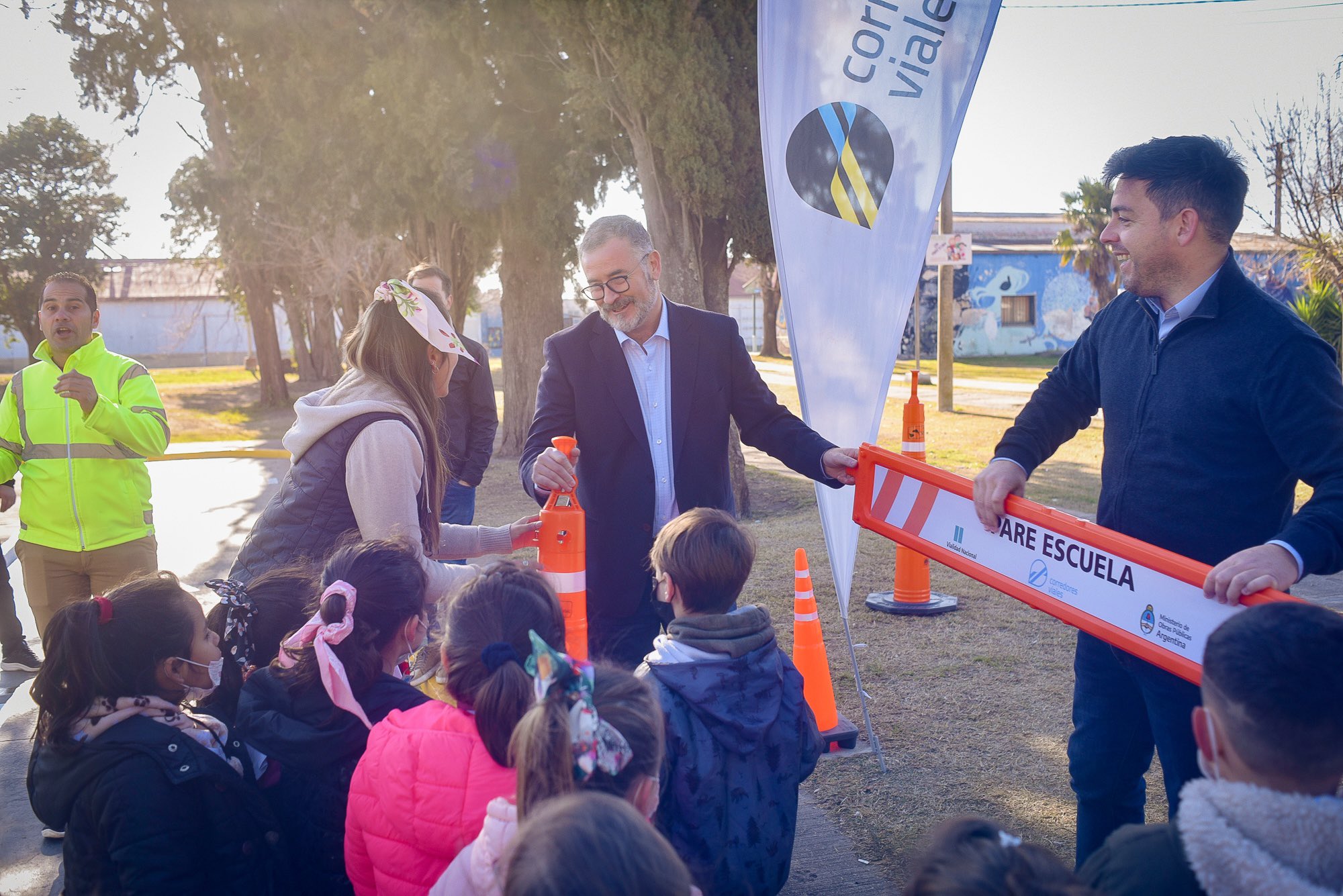 Poletti y Torres en el cierre de las actividades.